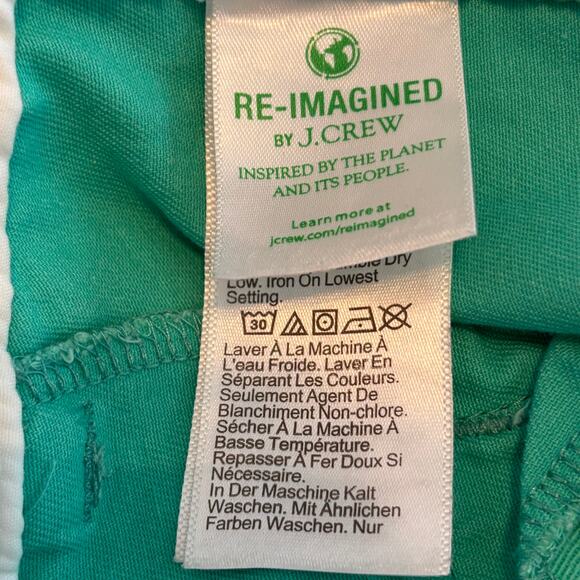 J.Crew Wm's Size 12 Light Green Chino Shorts Midrise Summer Casual 100% Cotton - Picture 5 of 6
